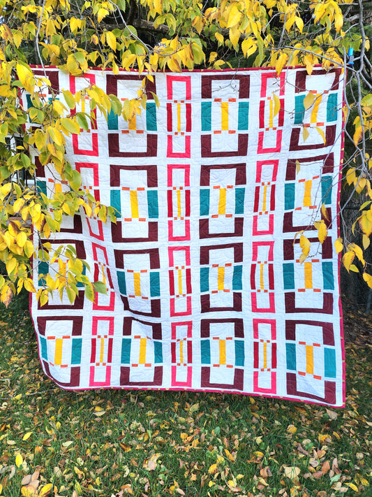 Nouveau Retro Quilt Pattern - Physical Copy 20231004_173829_2_2d18722c-b8fb-4c6c-b20d-1f0746dcbbc1 Pattern Gingerberry Quilts