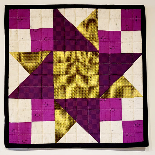Barn Quilt - Pink and Green Wall Hanging 20231202-145955 Wall Hanging Gingerberry Quilts