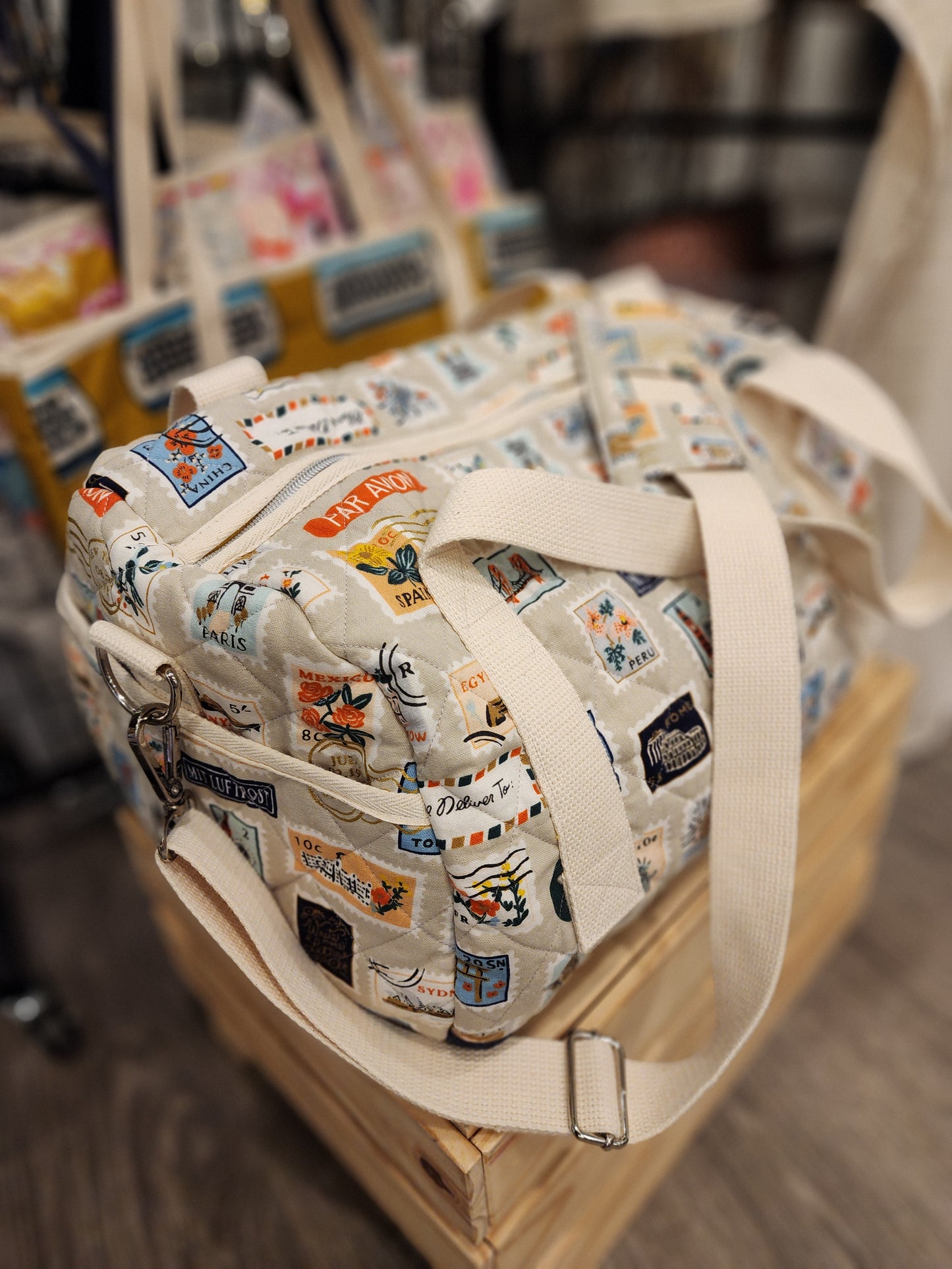 Quilted Duffle Bag, good as a travel bag or sports bag. 20241215_143929_1 bag Gingerberry Quilts