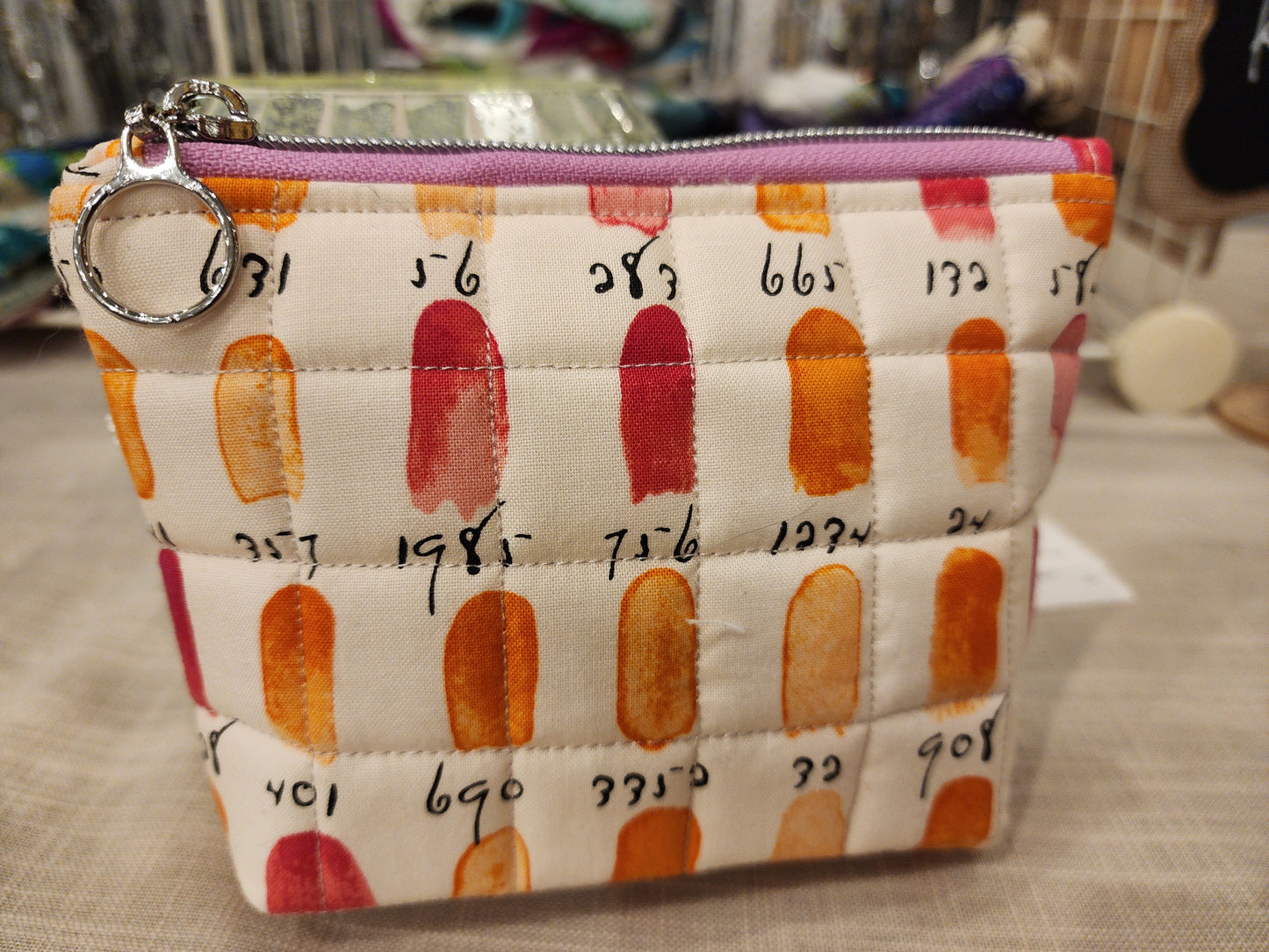 Cosmetic Bag medium Orange 20241215_144618 bag Gingerberry Quilts