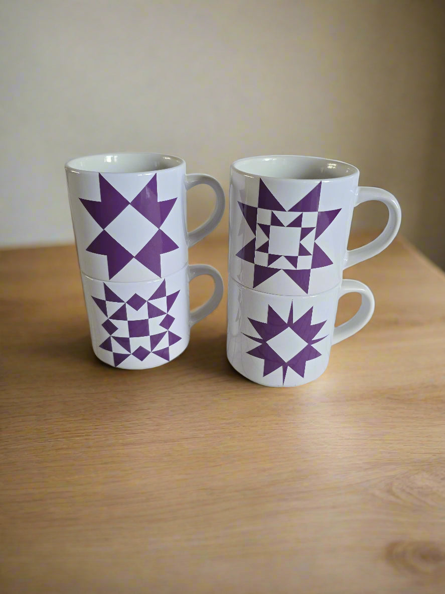 Quilt Block Ceramic Coffee Mug 20250413_131657 mug Gingerberry Quilts