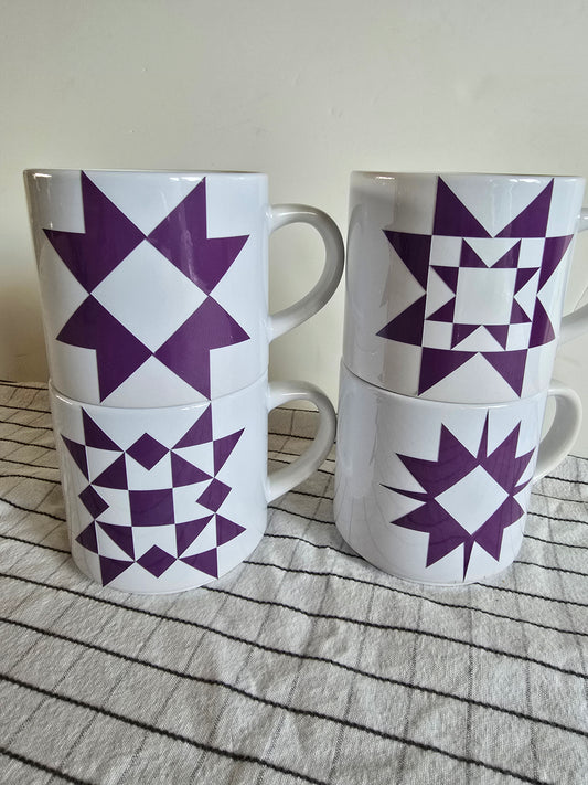 Quilt Block Ceramic Coffee Mug 20250413_131717 mug Gingerberry Quilts