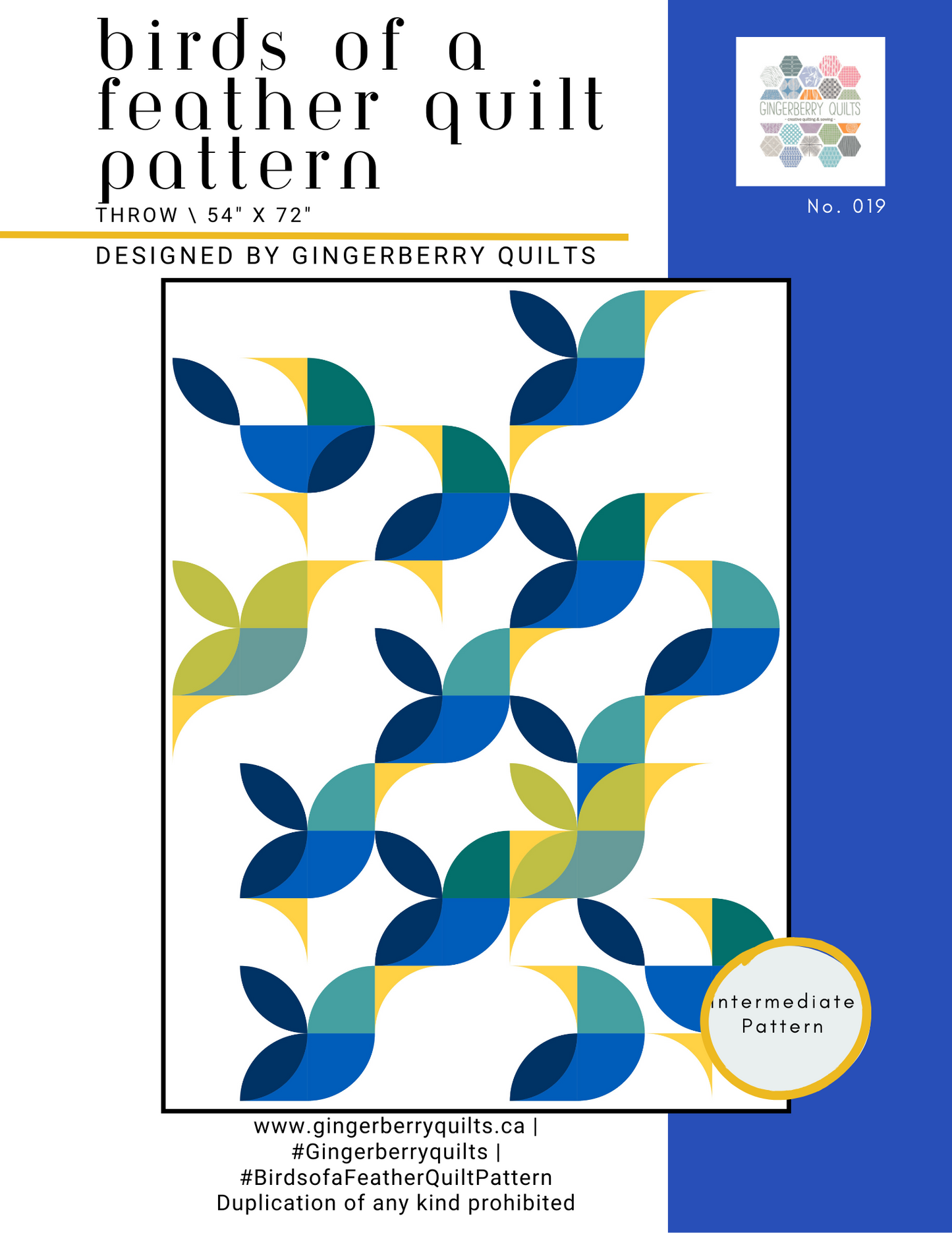 Birds of a Feather Quilt Pattern - Physical Copy