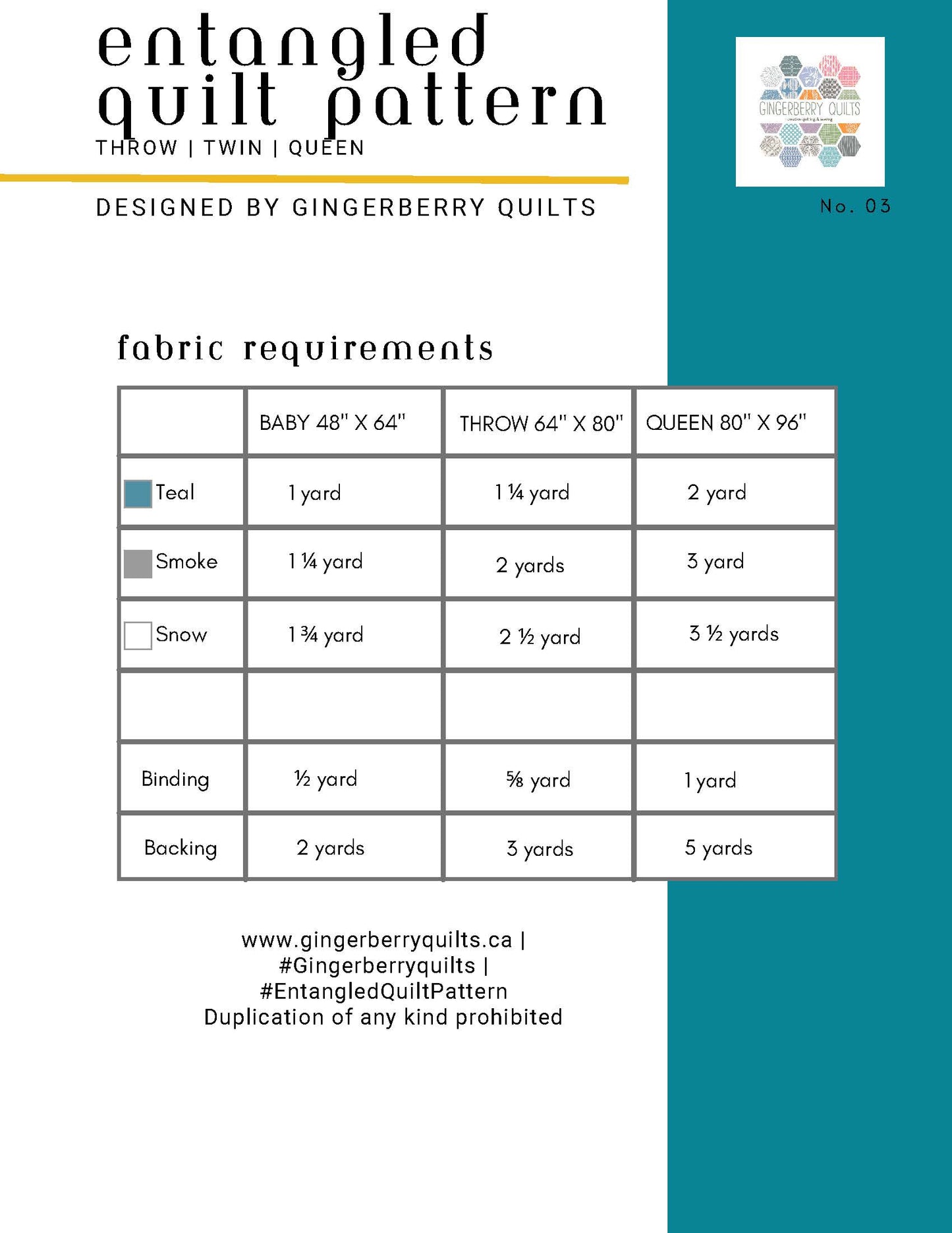 Entangled Quilt Pattern - PDF copy EntangledPatternQuiltPatternDigital_Page_5 Pattern Gingerberry Quilts