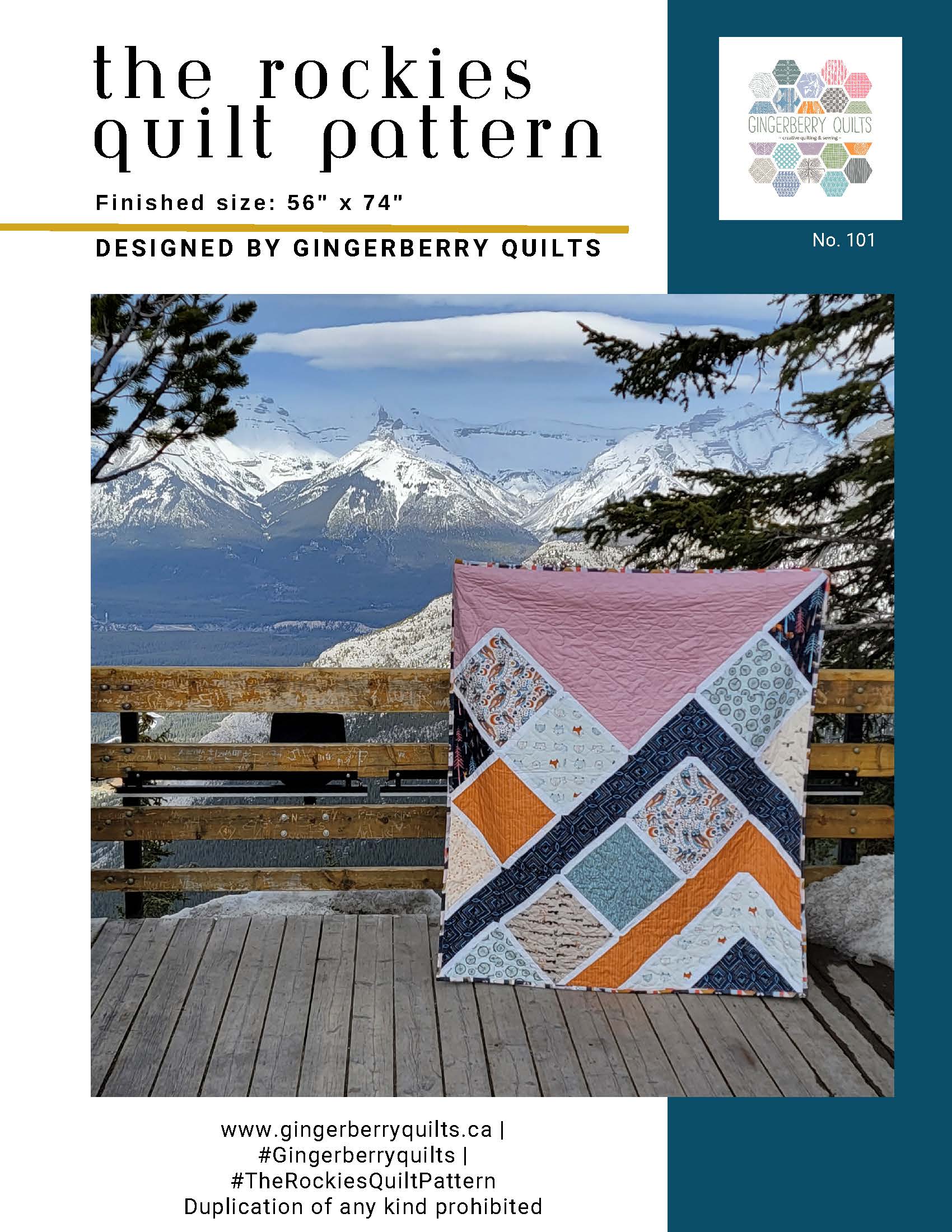 The Rockies Quilt Pattern - PDF copy TheRockiesQuiltPatternDigital_Page_1 Pattern Gingerberry Quilts
