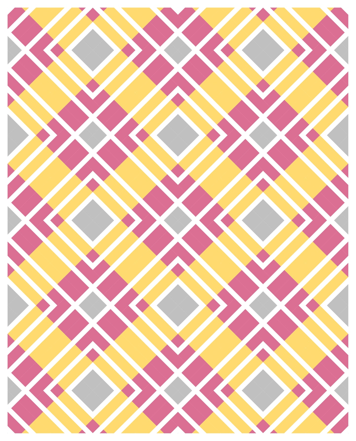 Harmonie Quilt Pattern - PDF copy harmony_pink_yellow Pattern Gingerberry Quilts