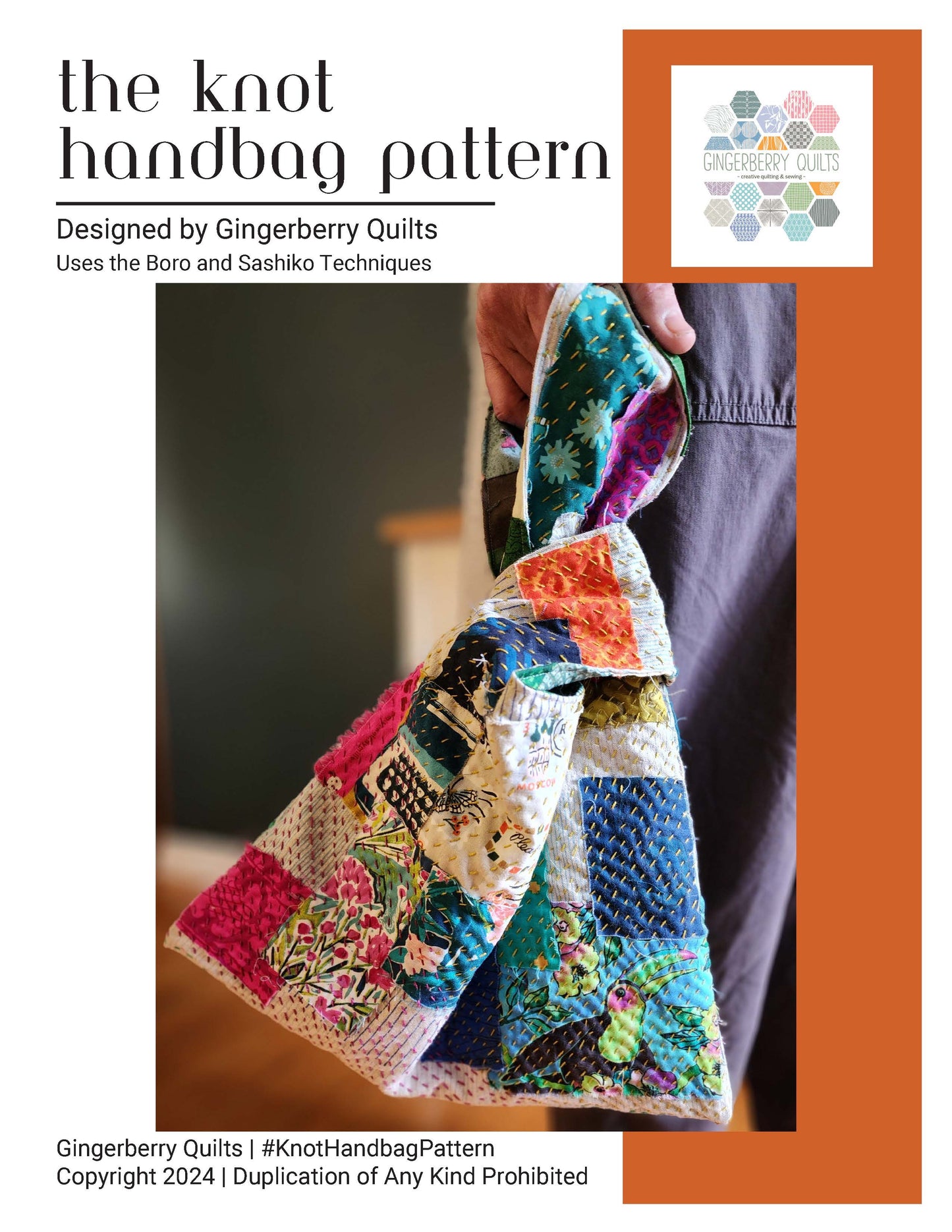 The Knot Handbag PDF Pattern knothandbag_Page_1 bag Gingerberry Quilts