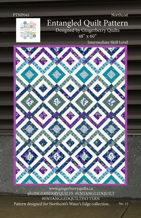 Water's Edge Entangled Quilt Pattern - Wholesale bundle of 5 Physical Booklets original_7c1b5fb0-bd8e-4781-bf25-d33705c17bed Pattern Gingerberry Quilts