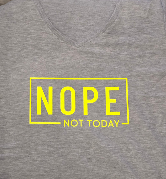NOPE, Not Today. Quirky, Sassy and Sarcastic T shirt. rn-image_picker_lib_temp_5e2c34bd-d71e-4981-897e-77b5927025ad t shirt Gingerberry Quilts