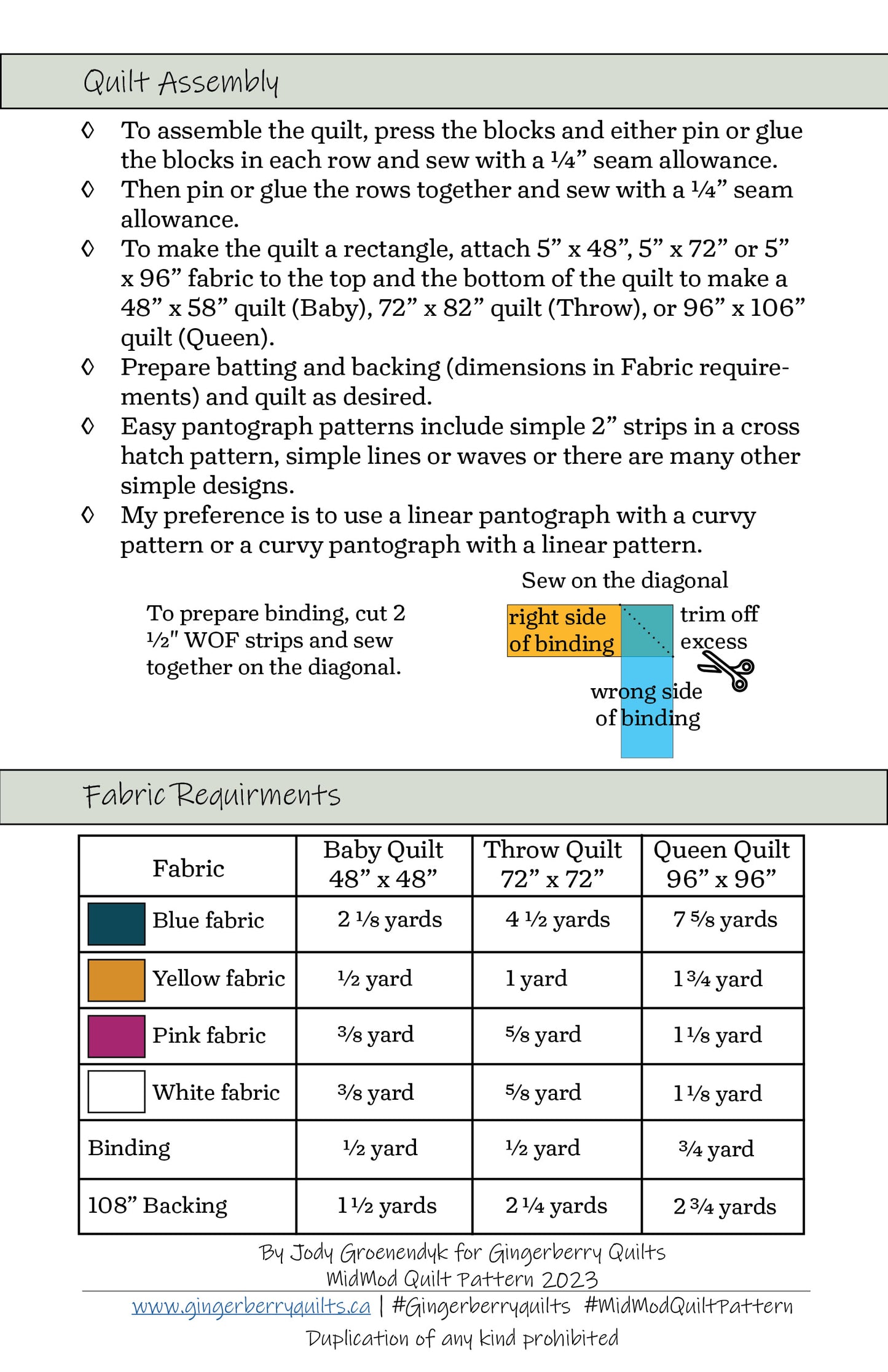 MidMod Tea Towel and Modern Quilt Pattern Bundle