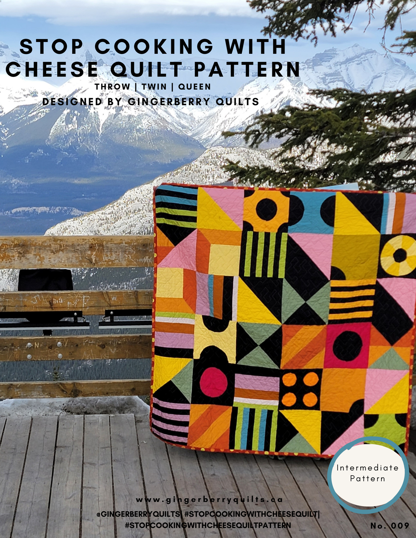 Stop Cooking with Cheese Quilt Pattern - Physical copy original_5aabcc3d-462c-4a48-9893-9b9093c32394 Pattern Gingerberry Quilts