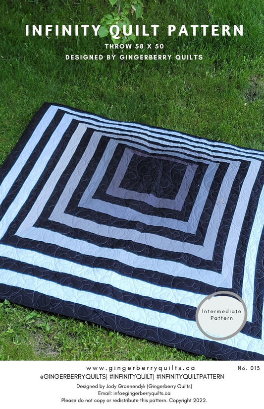 Infinity Quilt Pattern - Physical copy original_808181c8-2fe9-4cd9-932b-230ad9b0239f Pattern Gingerberry Quilts