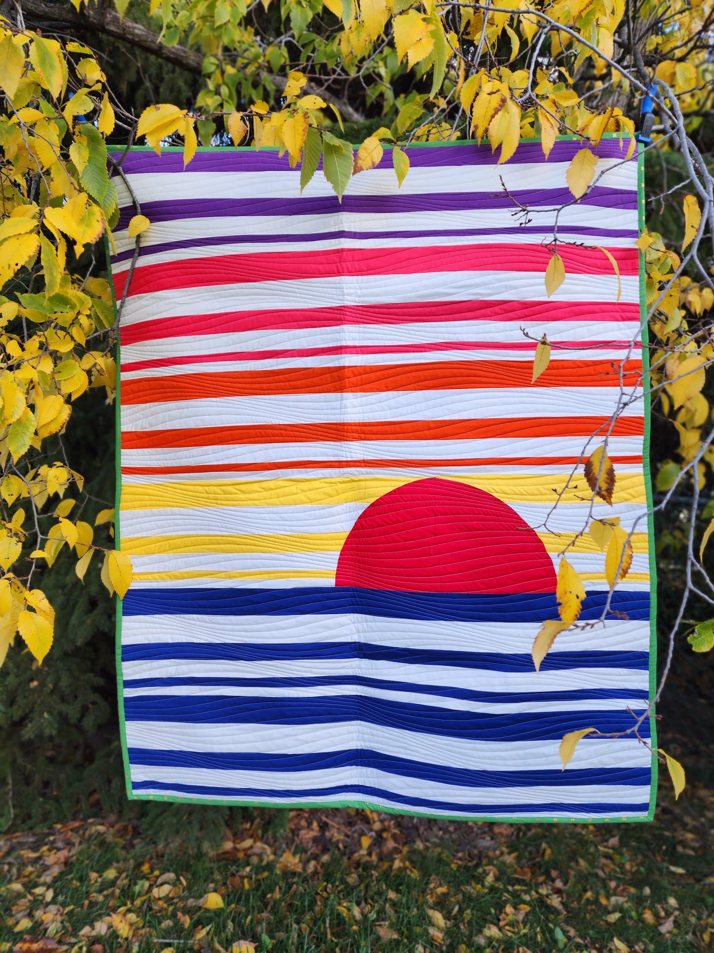 Beach sunset Quilt Pattern - Physical Copy
