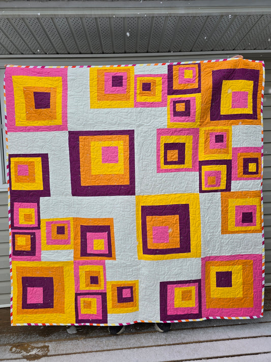 Moderne Squares Quilt Pattern
