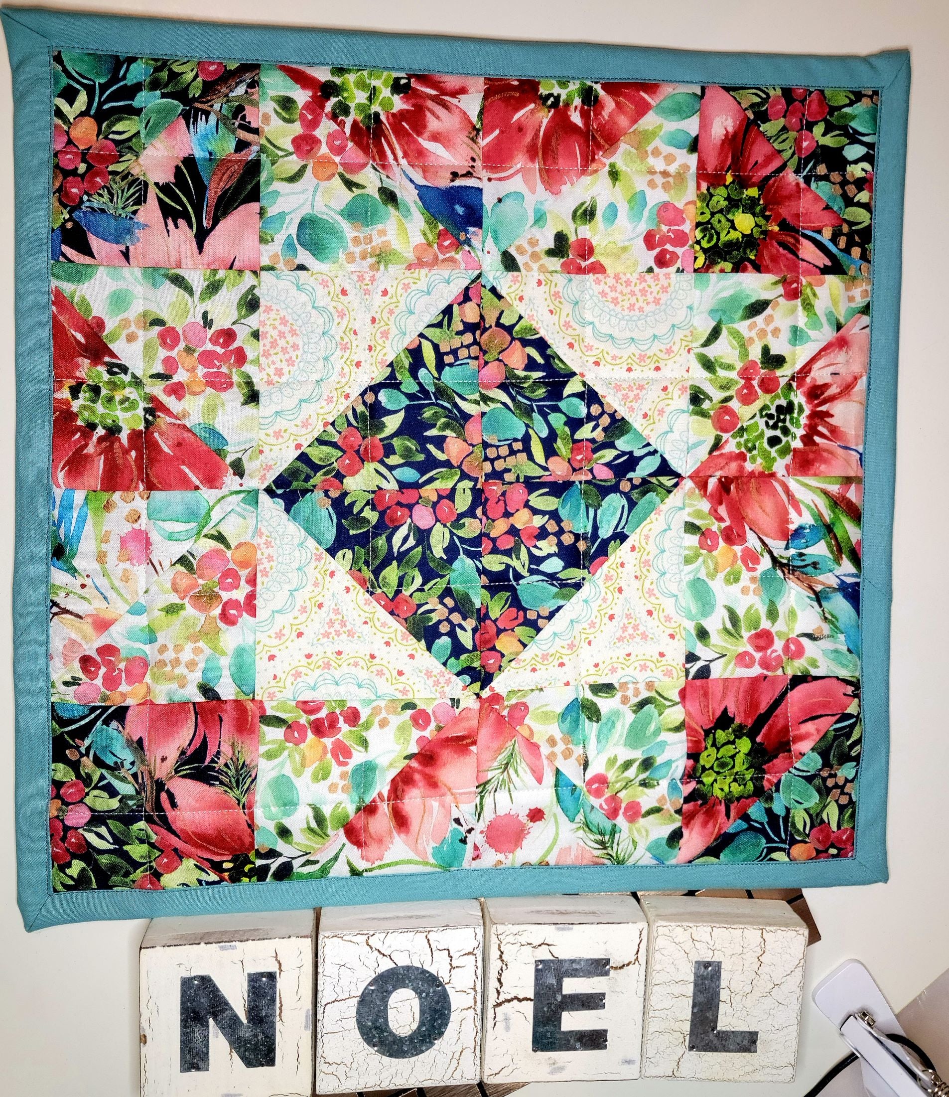 Christmas Table Centerpiece or Runner Christmas_Barn_Quilt_3 table runner Gingerberry Quilts