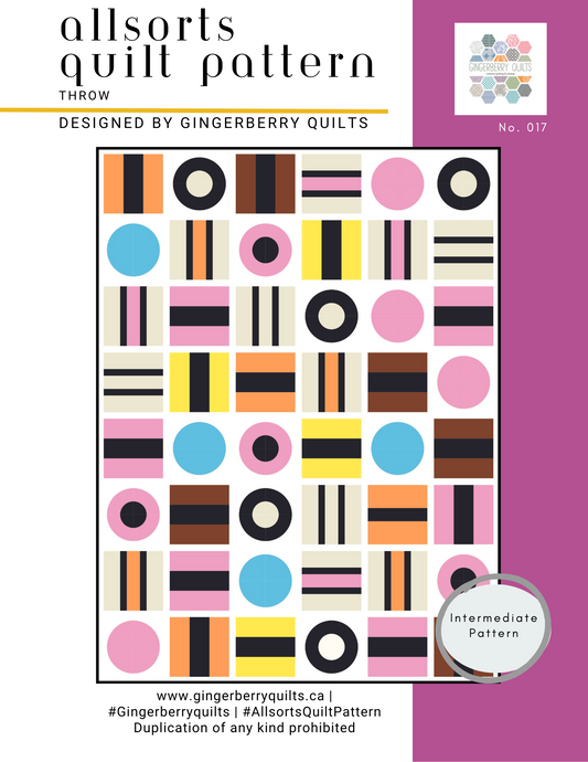 Allsorts Quilt Pattern - WHOLESALE bundle of 5 Printed Booklets