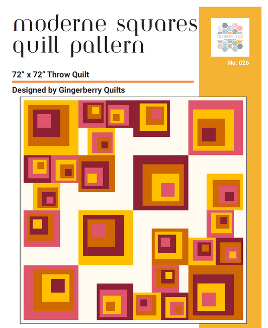 Moderne Squares Quilt Pattern