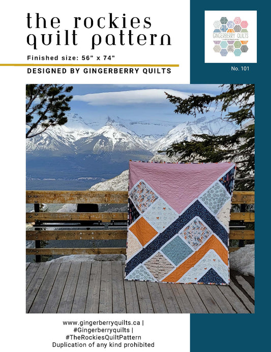 The Rockies Quilt Pattern - Physical copy