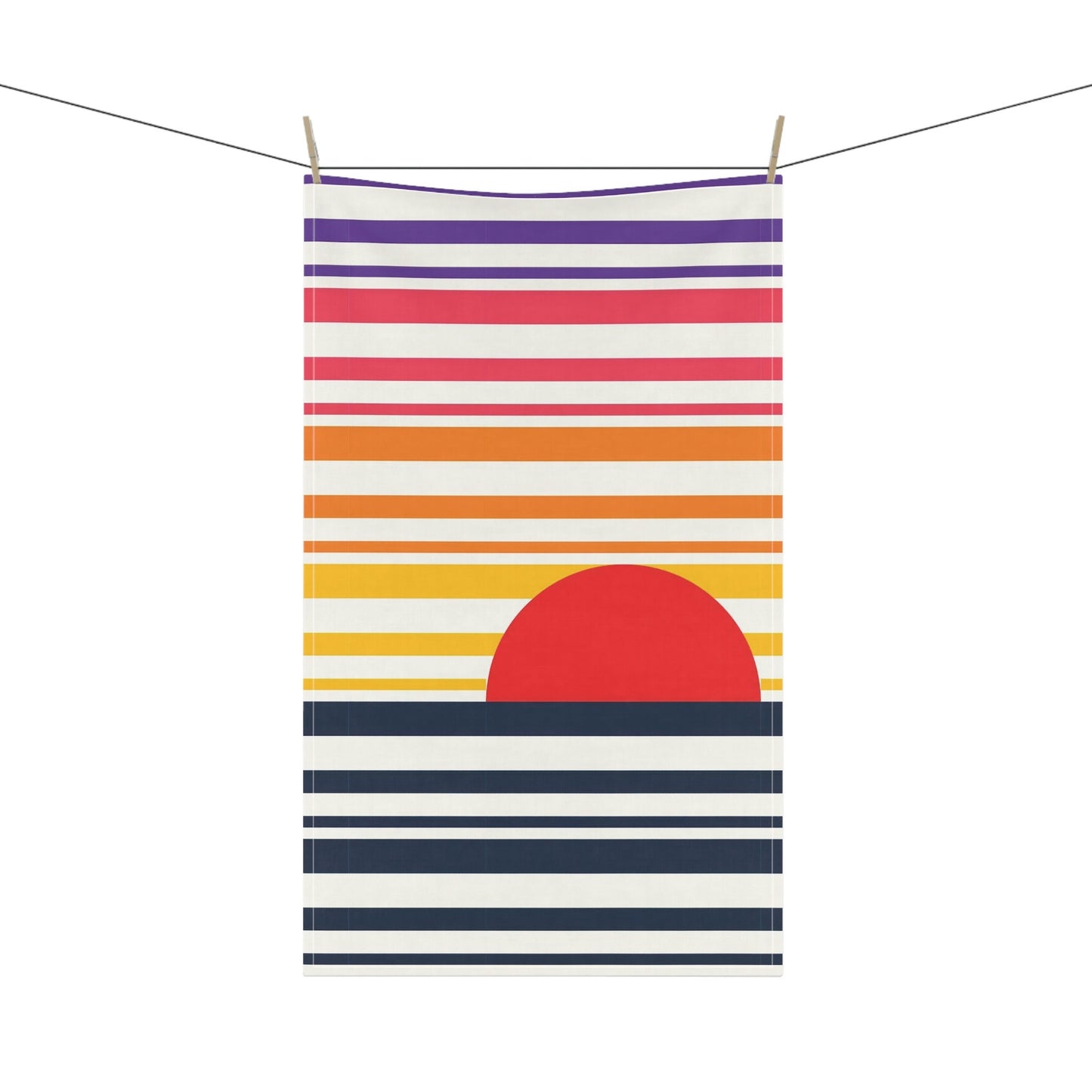 Beach Sunset Tea Towel