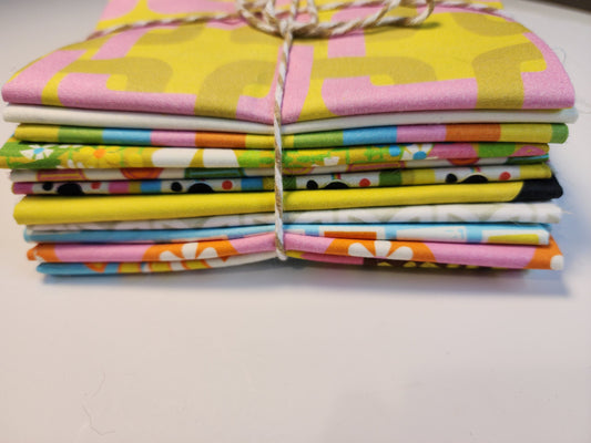 Paintbrush Studio Fabric, "Sunshine Inn" by Lysa Flower, fat quarter bundle 11 FQs