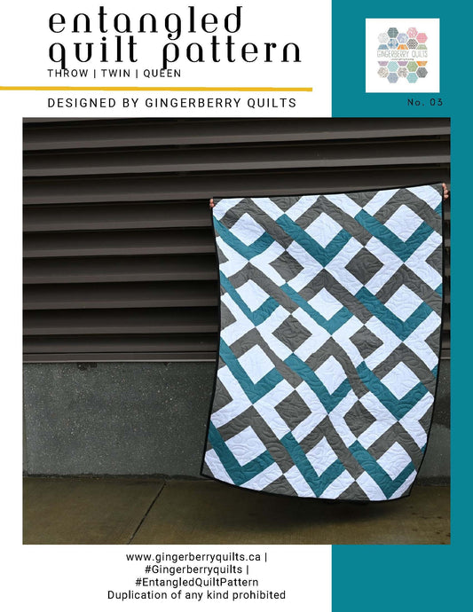 Entangled Quilt Pattern, Beginner Friendly, Baby to Queen Sizes