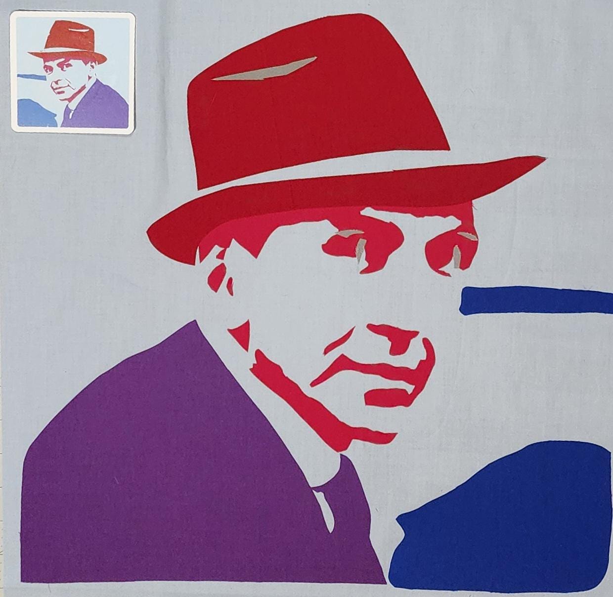 Frank Sinatra Quilted Thread Wall Art