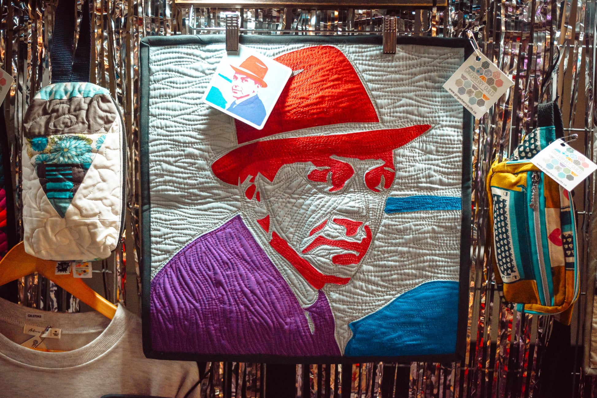 Frank Sinatra Quilted Thread Wall Art