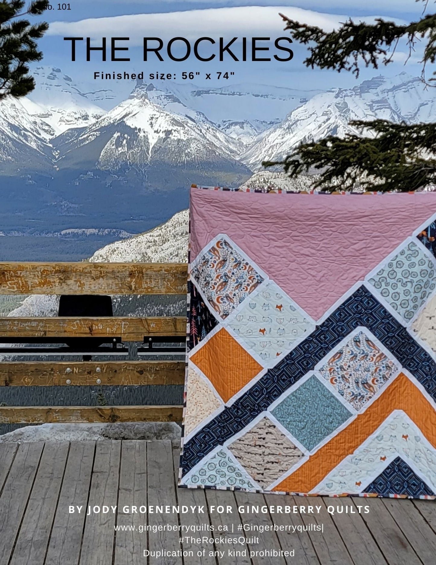 The Rockies Quilt Pattern - Wholesale bundle of 5 Physical Booklets