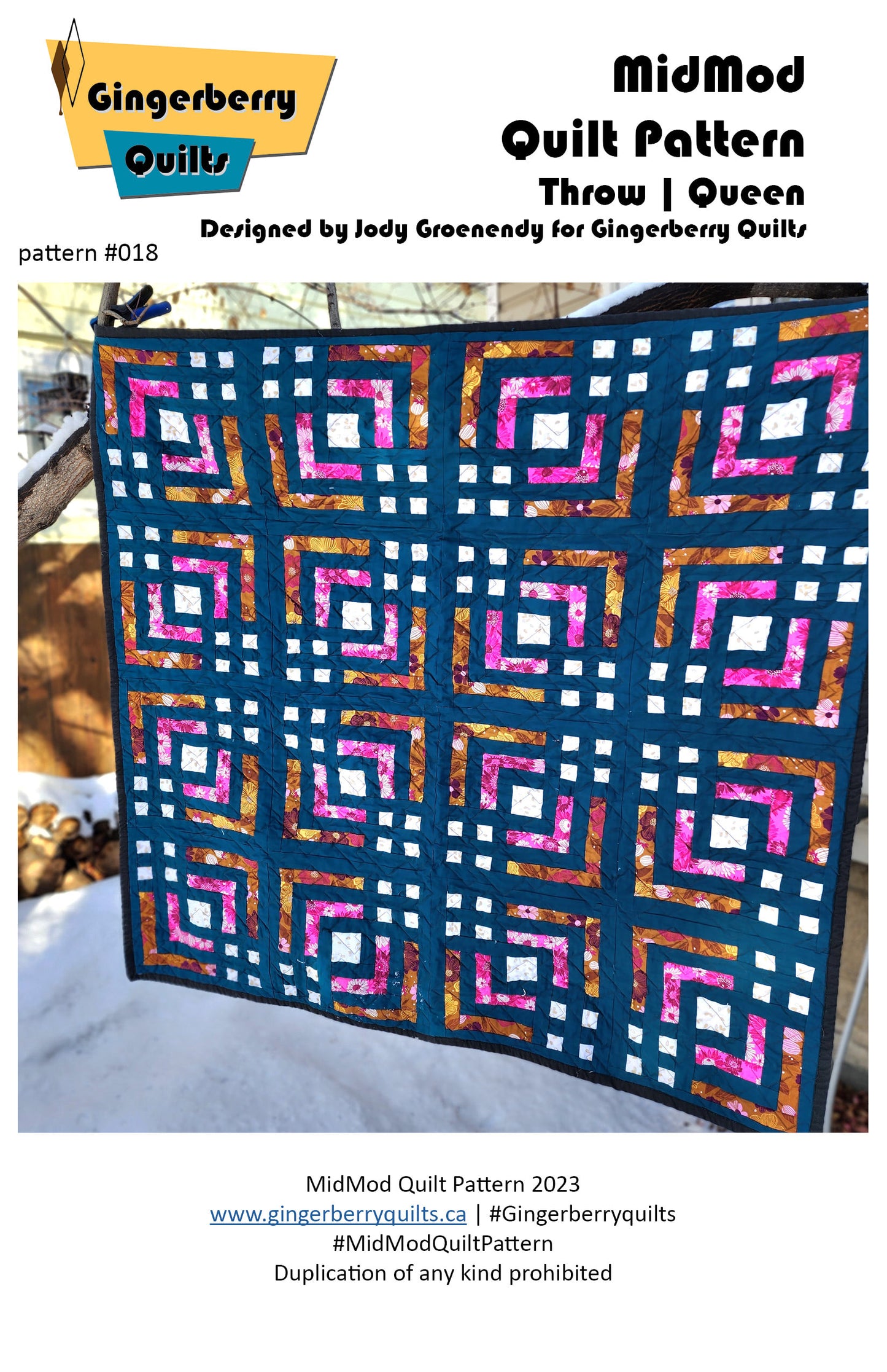 MidMod Tea Towel and Modern Quilt Pattern Bundle