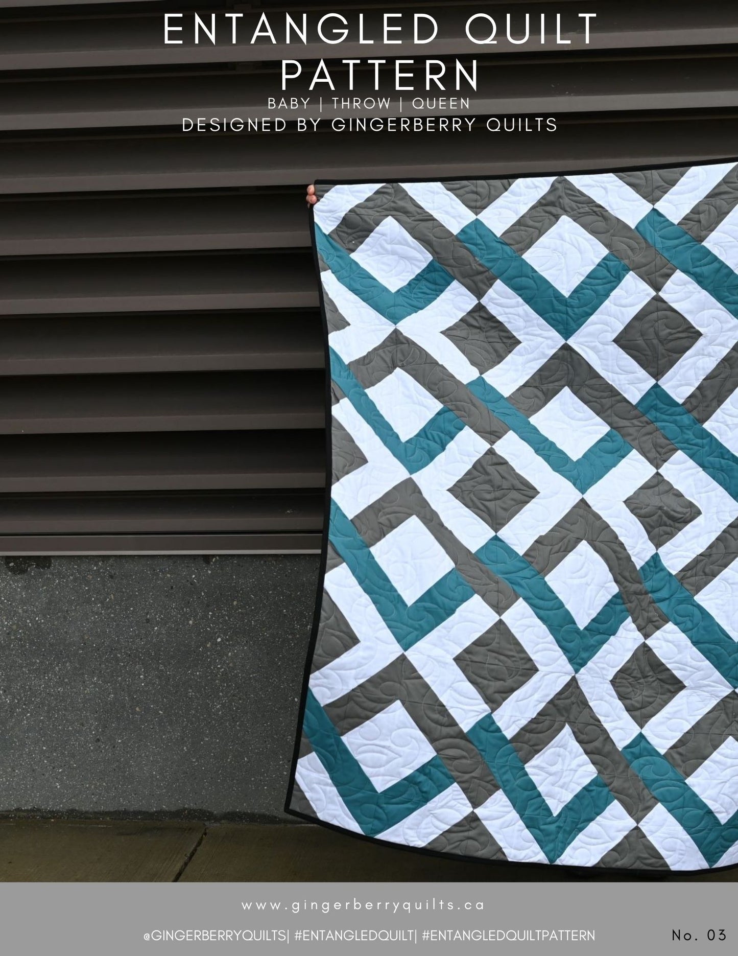 Entangled Quilt Pattern - Physical copy