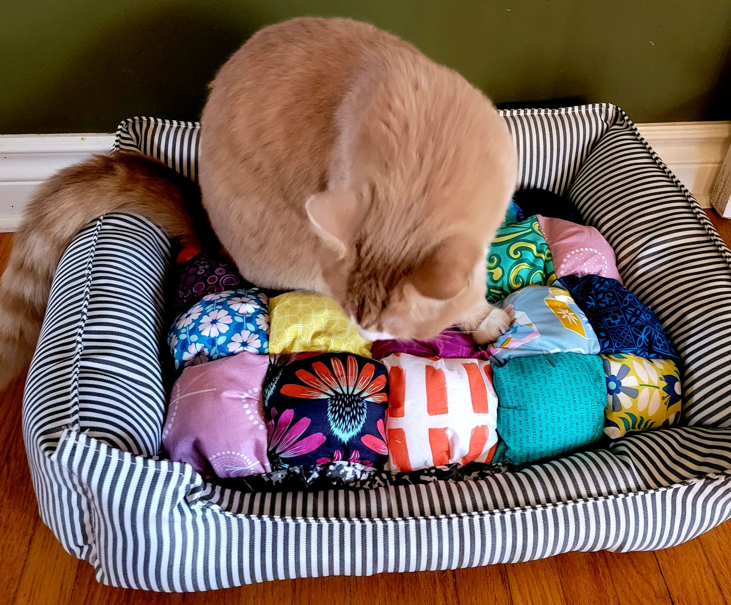 Portable and washable pet bed insert