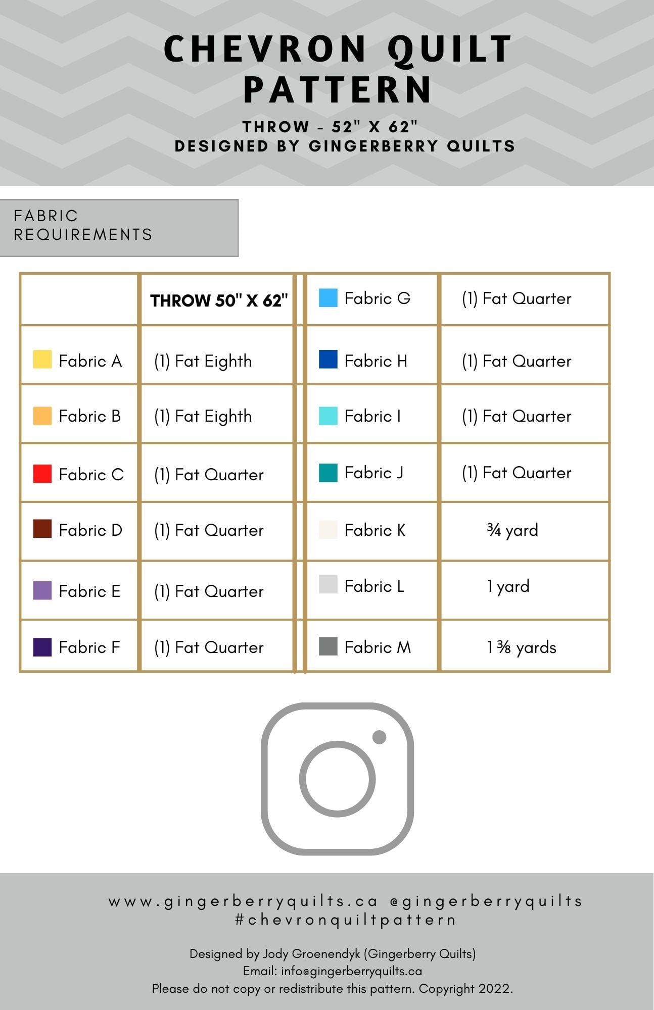 Chevron Quilt Pattern - PDF copy