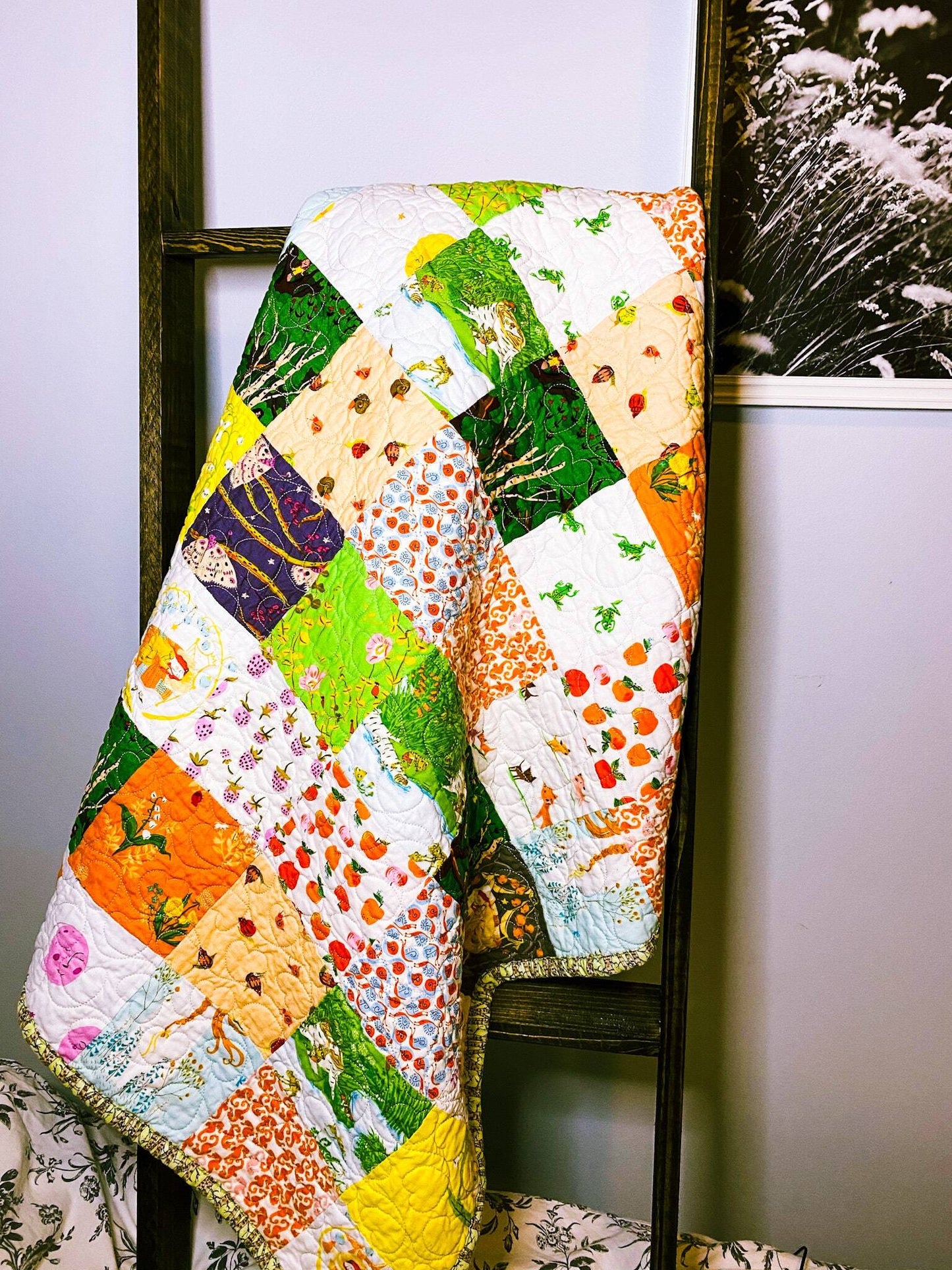 Fairytale Baby Quilt, Baby Blanket